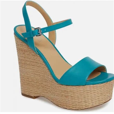 Michael Michael Kors Fisher Wedge, Tile Blue 